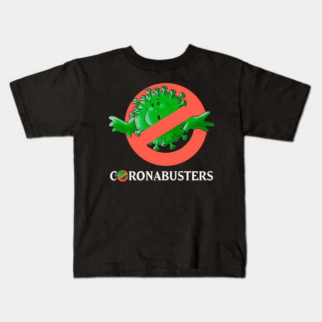 Coronabusters Kids T-Shirt by Cromanart